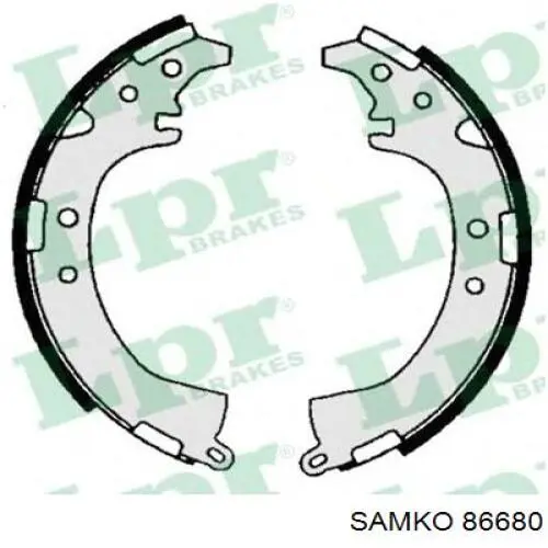 86680 Samko zapatas de frenos de tambor traseras