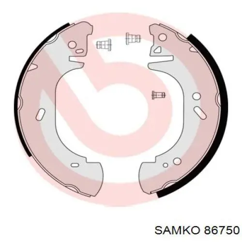 86750 Samko zapatas de frenos de tambor traseras