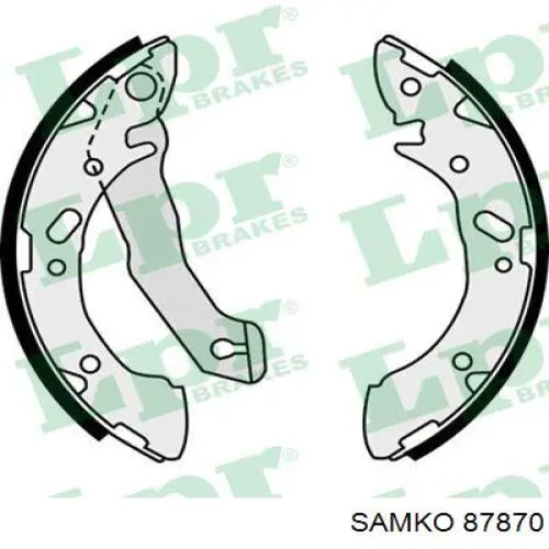 87870 Samko zapatas de frenos de tambor traseras