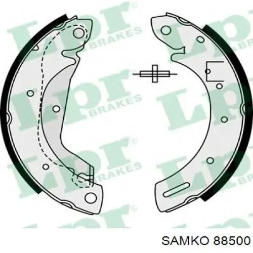 88500 Samko zapatas de frenos de tambor traseras