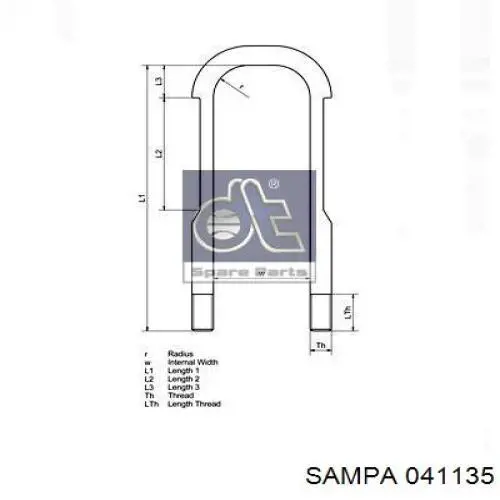 00000000550296 Scania brida de ballesta