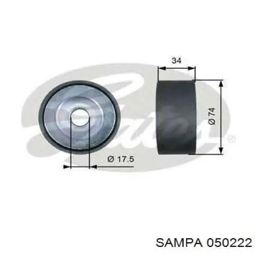 050.222 Sampa Otomotiv‏ anillo retén, cubo de rueda delantero