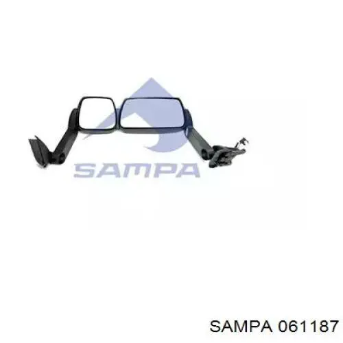 Espejo de retrovisor derecho 504369995 Iveco