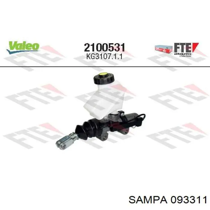 CP-103 Pneumatics cilindro maestro de embrague