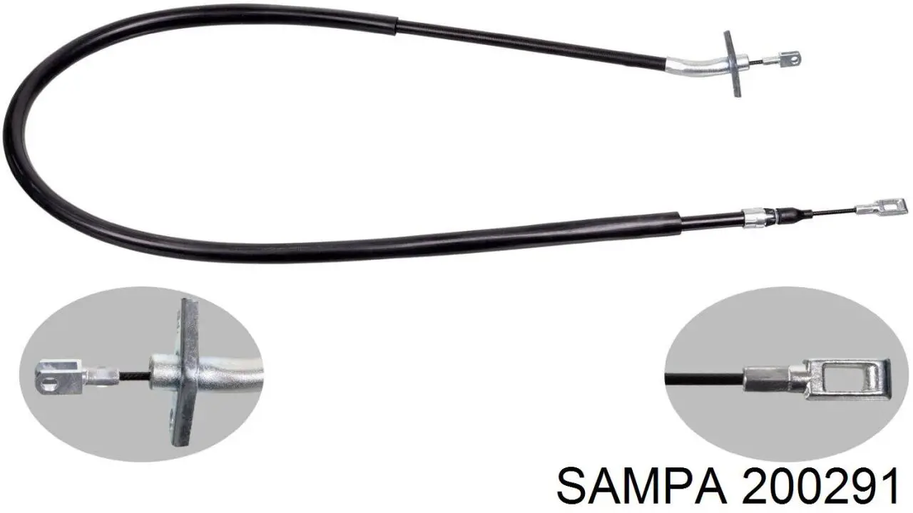 200291 Sampa Otomotiv‏ cable de freno de mano trasero derecho
