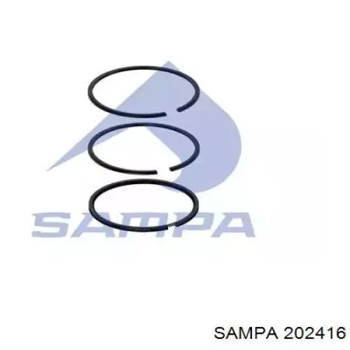 202416 Sampa Otomotiv‏ juego segmentos émbolo, compresor, para 1 cilindro, std