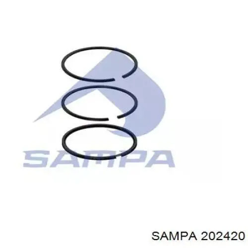 202420 Sampa Otomotiv‏ juego segmentos émbolo, compresor, para 1 cilindro, std