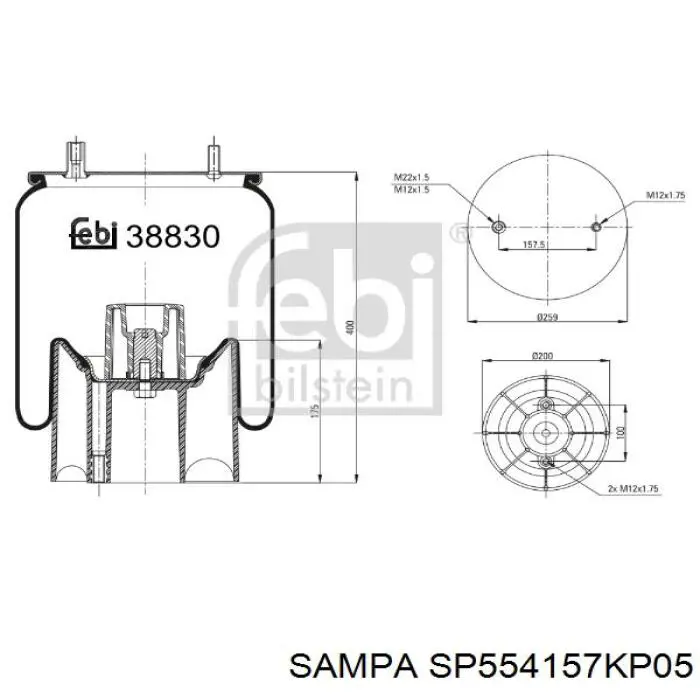 Comprar SP554157KP05 Sampa Otomotiv‏ 