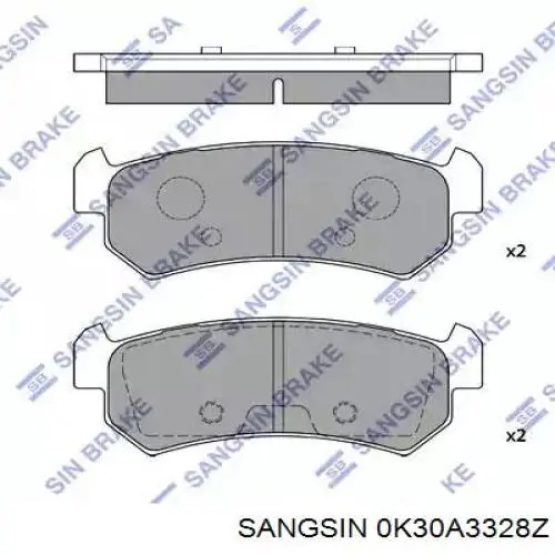 Pastillas de freno delanteras Mazda 323 BA
