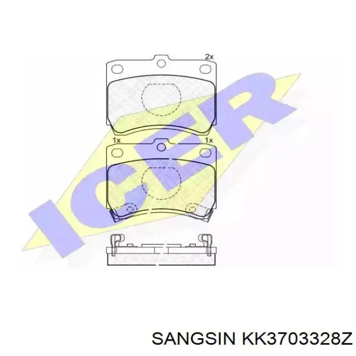 Pastillas de freno delanteras Mazda 323 BA