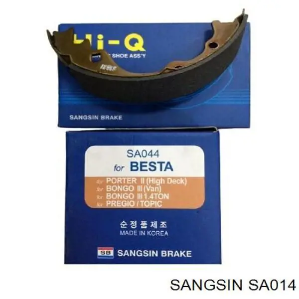 SA014 Sangsin Zapatas de freno de tambor traseras