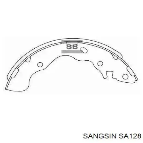 SA128 Sangsin Zapatas de freno de tambor traseras