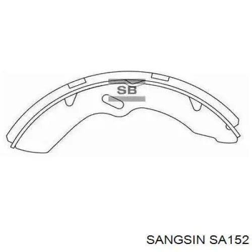 SA152 Sangsin zapatas de frenos de tambor traseras