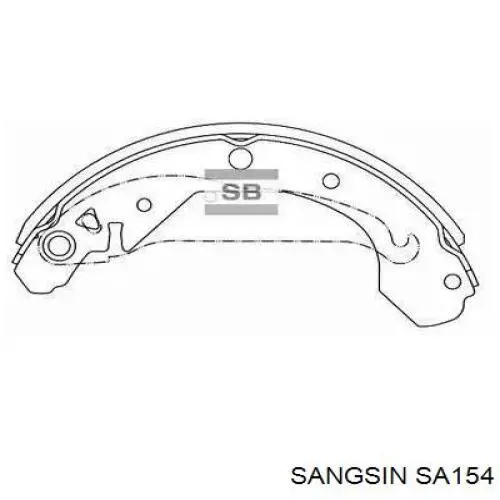 SA154 Sangsin Zapatas de freno de tambor traseras