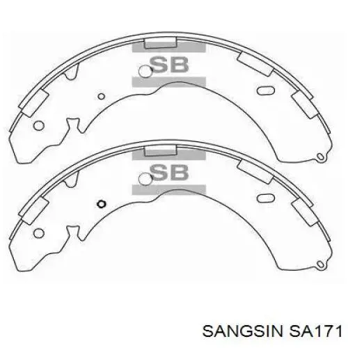 SA171 Sangsin Zapatas de freno de tambor traseras