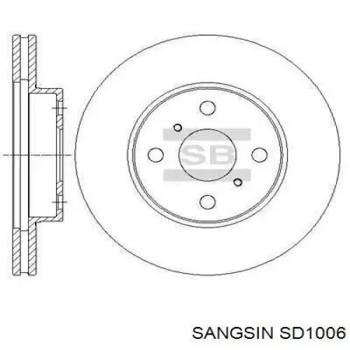 SD1006 Sangsin Freno de disco trasero