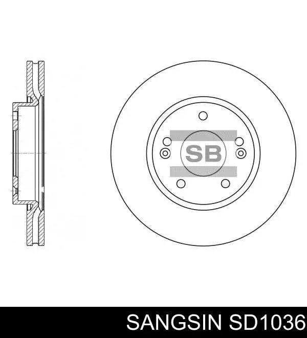 Frenos delanteros Sangsin SD1036 precio, desde 46,46 EUR