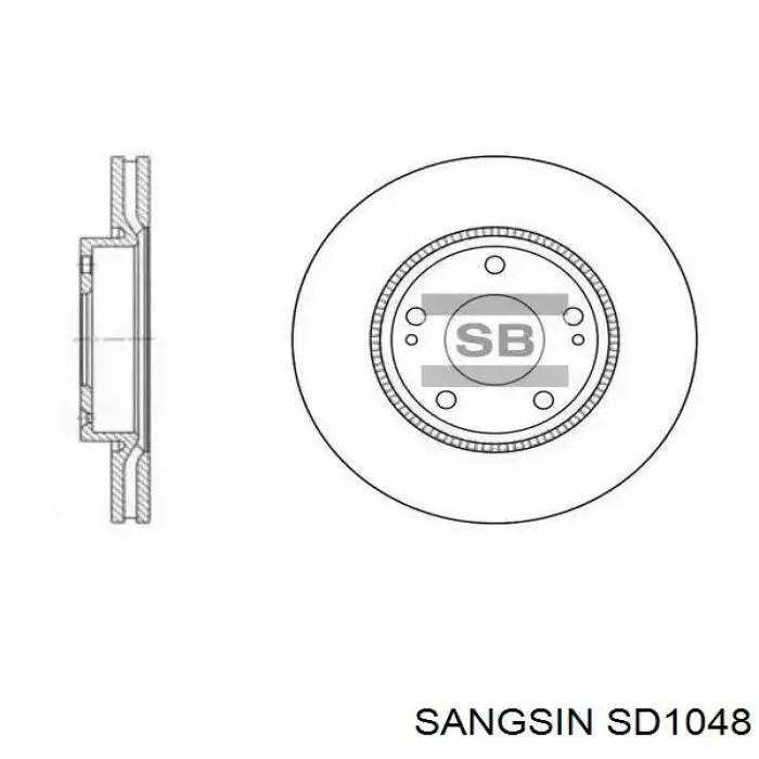 Frenos delanteros Sangsin SD1048 precio, desde 46,46 EUR