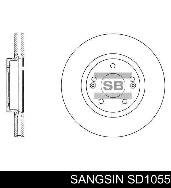 SD1055 Sangsin disco de freno delantero