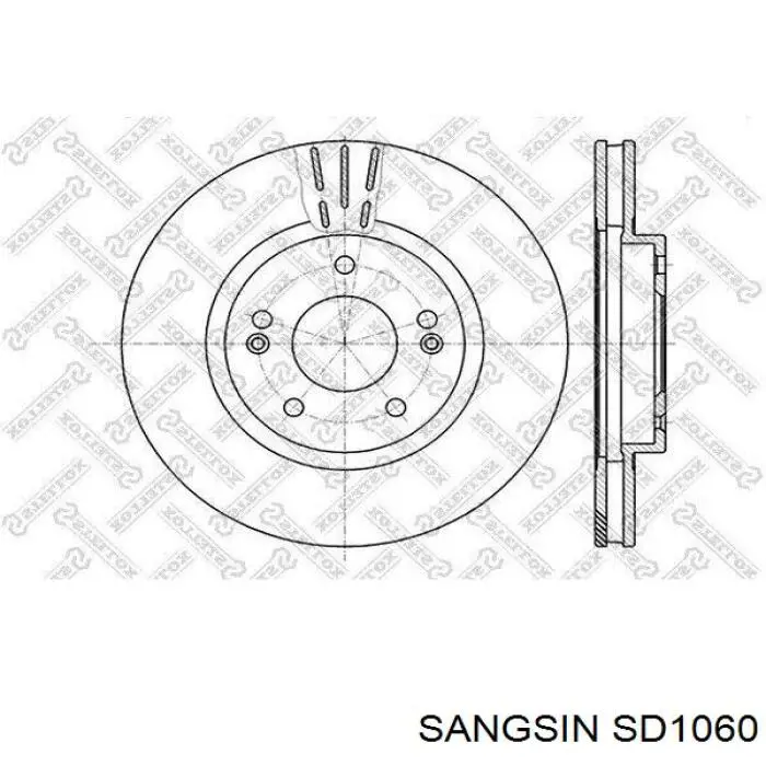 Comprar SD1060 Sangsin Freno de disco delantero