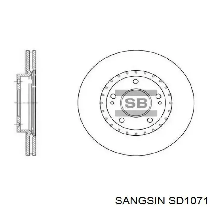 Frenos delanteros Sangsin SD1071 precio, desde 31,60 EUR