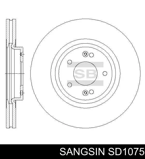 SD1075 Sangsin freno de disco delantero