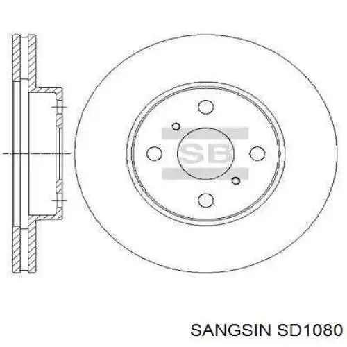 SD1080 Sangsin disco de freno trasero