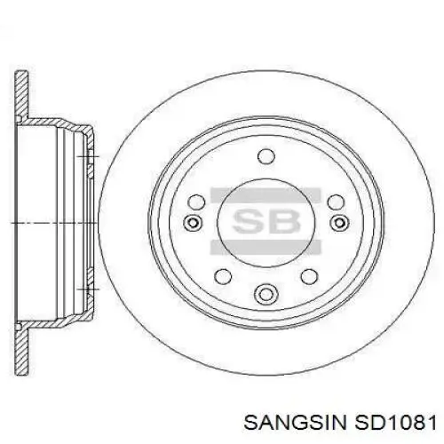 SD1081 Sangsin disco de freno trasero