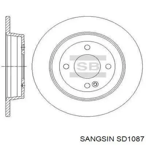 SD1087 Sangsin Freno de disco trasero