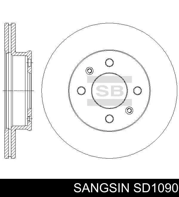 Disco de freno SD1090 Sangsin