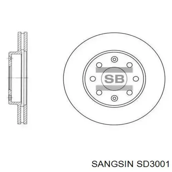Frenos delanteros Sangsin SD3001 precio, desde 23,76 EUR