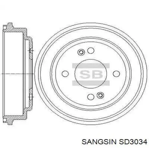 SD3034 Sangsin freno de tambor trasero