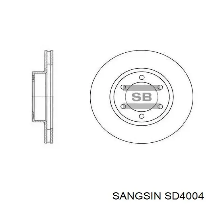 Frenos delanteros Sangsin SD4004 precio, desde 52,88 EUR