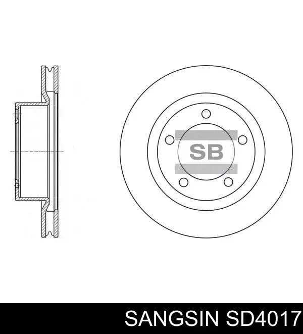 Comprar SD4017 Sangsin Freno de disco delantero