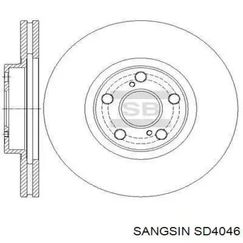 SD4046 Sangsin freno de disco delantero