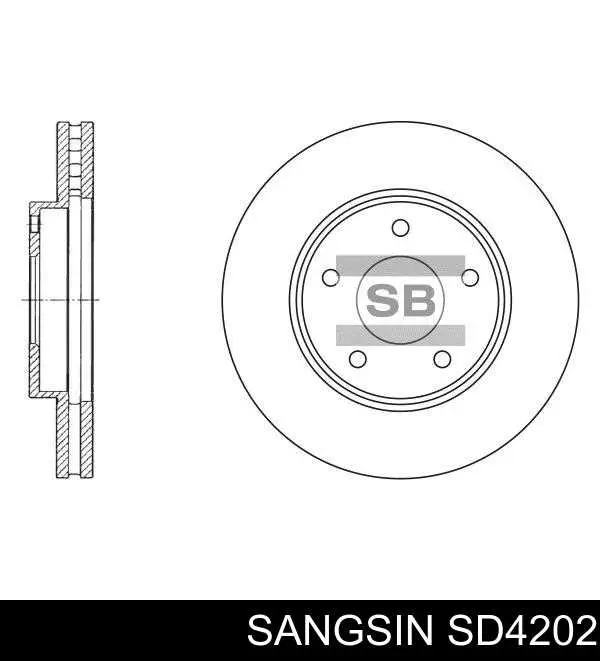 Disco de freno SD4202 Sangsin