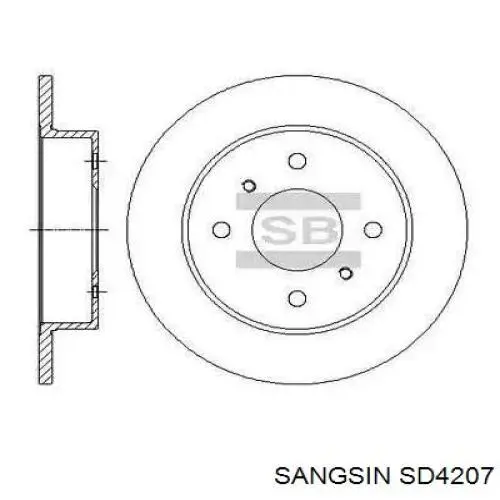 Freno de disco delantero Nissan Versa E12X