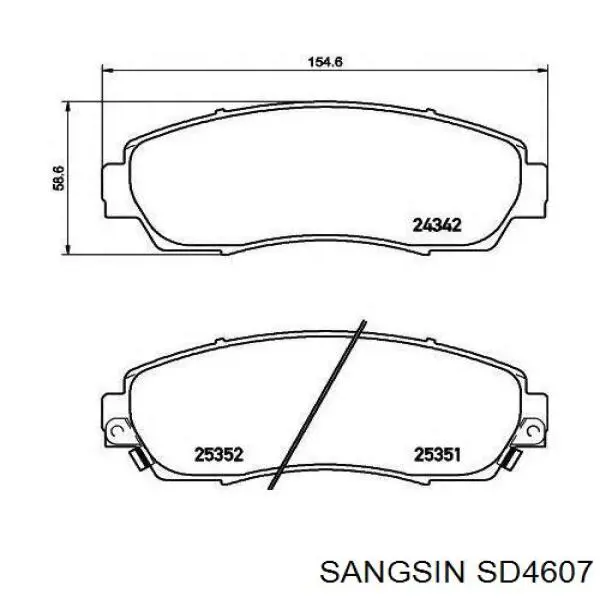 Frenos delanteros Sangsin SD4607 precio, desde 44,60 EUR