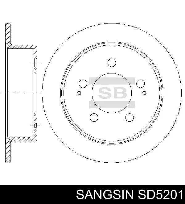 SD5201 Sangsin Freno de disco trasero