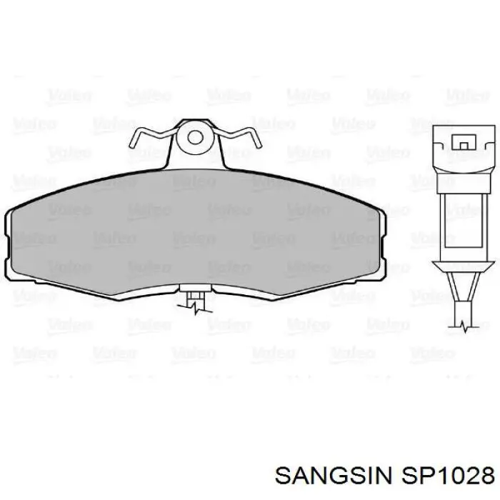 SP1028 Sangsin pastillas de freno delanteras