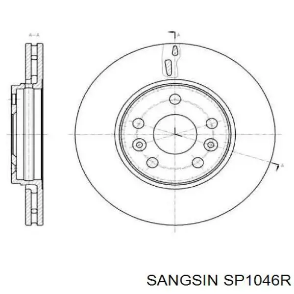 Pastillas de freno traseras SP1046R Sangsin