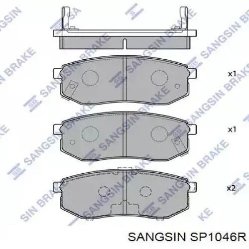 Pastillas de freno traseras SANGSIN SP1046R