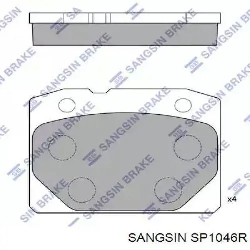 SP1046R Sangsin Pastillas traseras