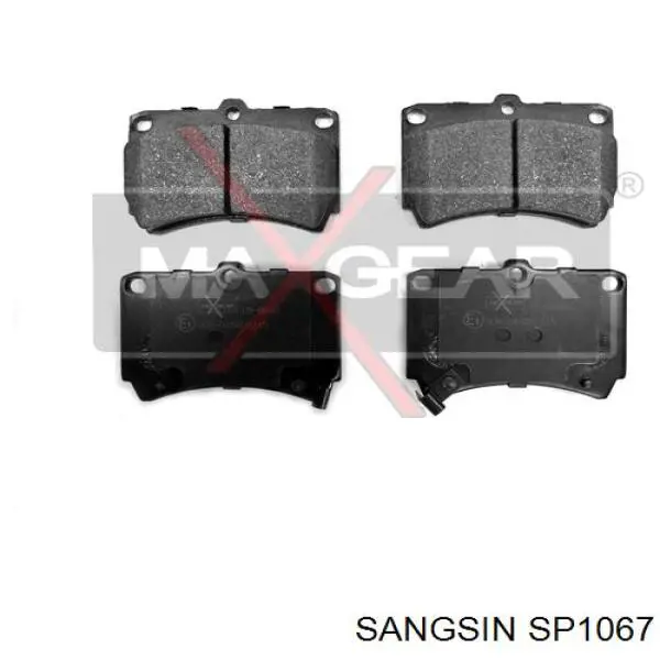 SP1067 Sangsin pastillas de freno delanteras