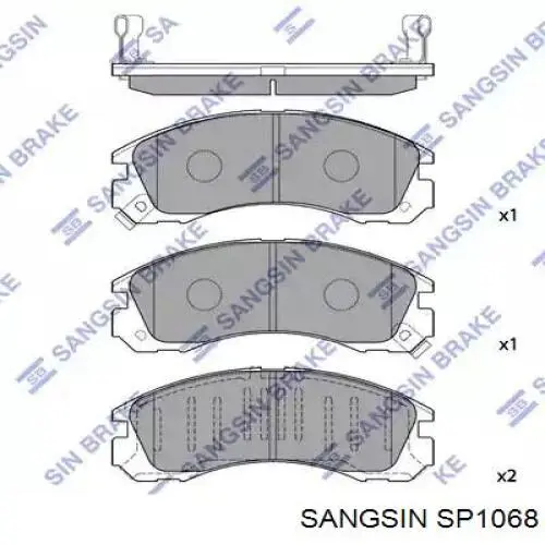 SP1068 Sangsin pastillas de freno delanteras