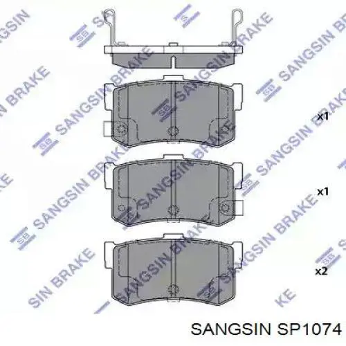 Pastillas traseras de freno Sangsin SP1074 precio, desde 18,69 EUR