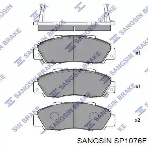 SP1076F Sangsin Pastillas delanteras