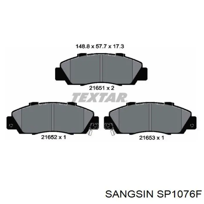 Pastillas freno delanteras Sangsin SP1076F precio, desde 27,67 EUR