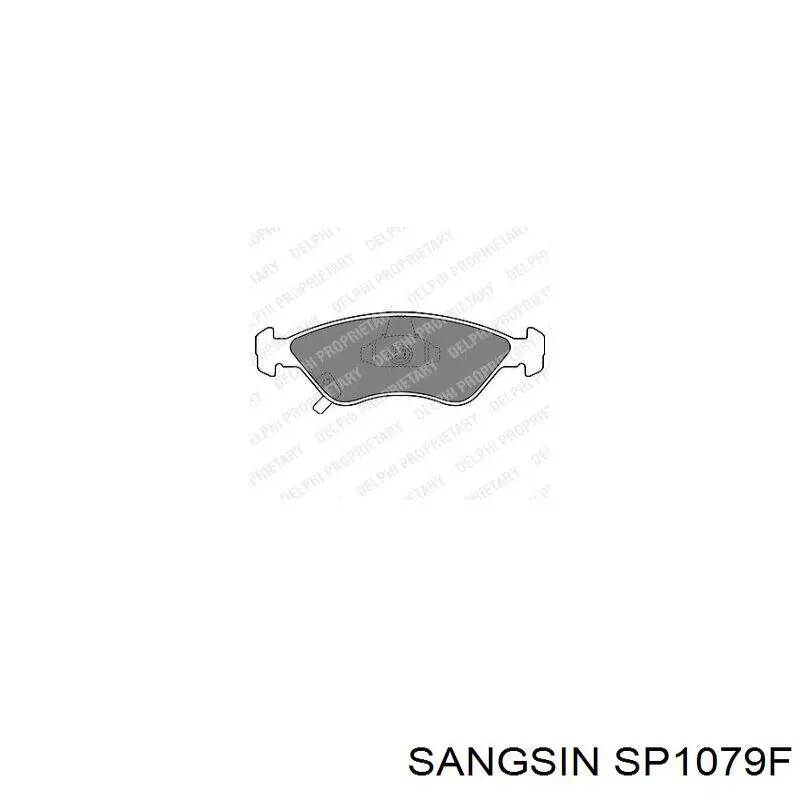 SP1079F Sangsin pastillas de freno delanteras