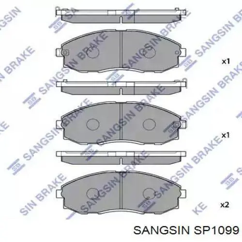 SP1099 Sangsin Pastillas delanteras
